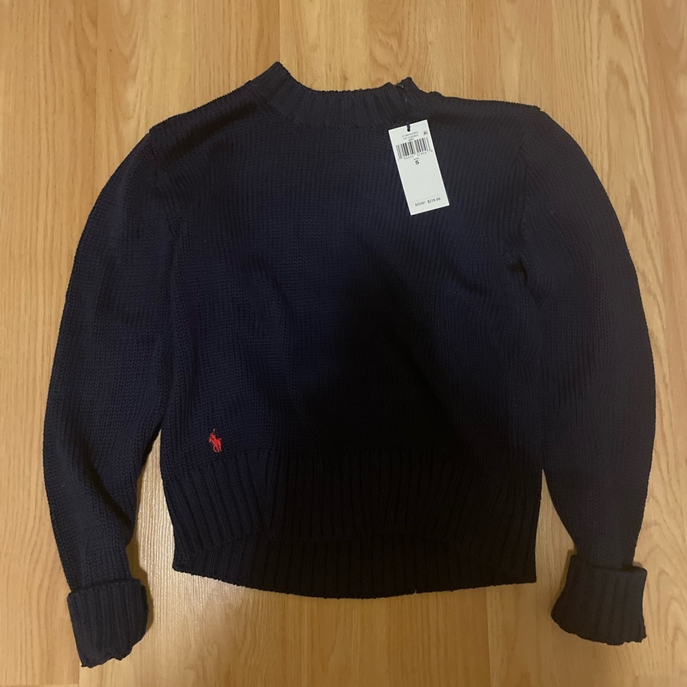 Polo Ralph Lauren Cotton Shaker-Stitch Sweater New With Tags (NWT) size Small - Picture 6 of 8